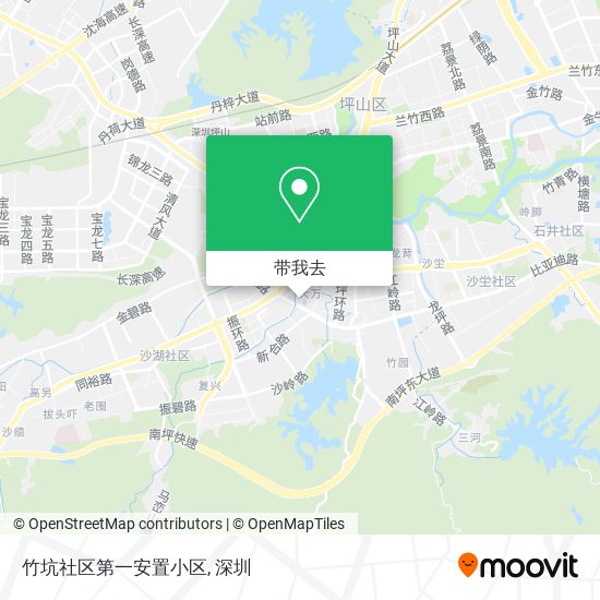 竹坑社区第一安置小区地图