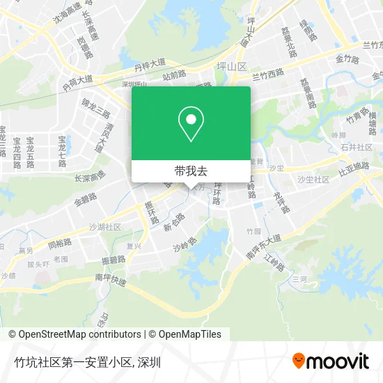 竹坑社区第一安置小区地图