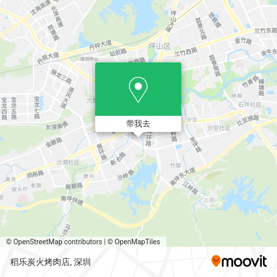 稻乐炭火烤肉店地图