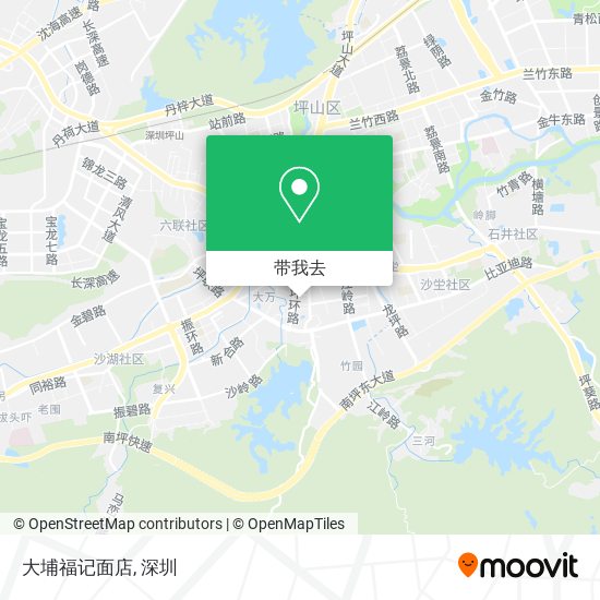 大埔福记面店地图