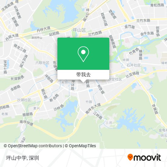 坪山中学地图