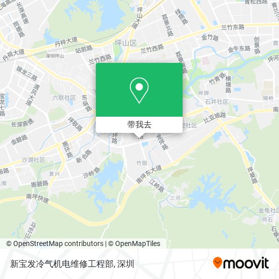 新宝发冷气机电维修工程部地图