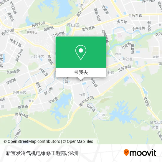 新宝发冷气机电维修工程部地图