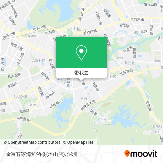 金富客家海鲜酒楼(坪山店)地图