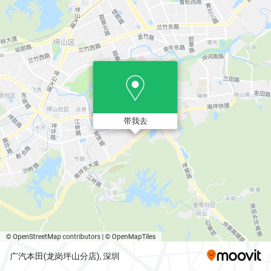 广汽本田(龙岗坪山分店)地图