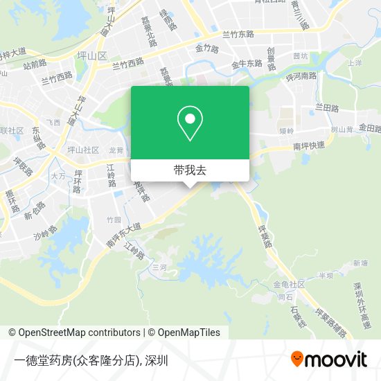 一德堂药房(众客隆分店)地图