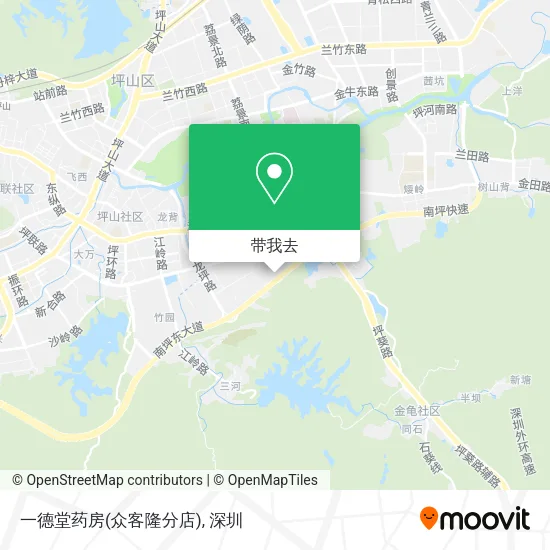 一德堂药房(众客隆分店)地图