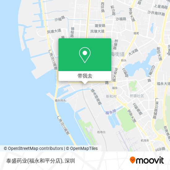 泰盛药业(福永和平分店)地图
