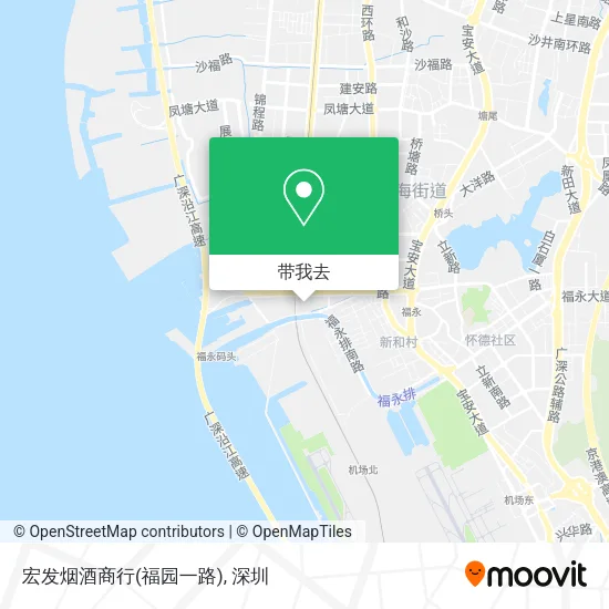 宏发烟酒商行(福园一路)地图