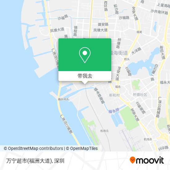 万宁超市(福洲大道)地图