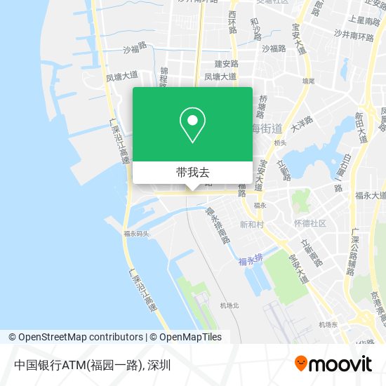 中国银行ATM(福园一路)地图
