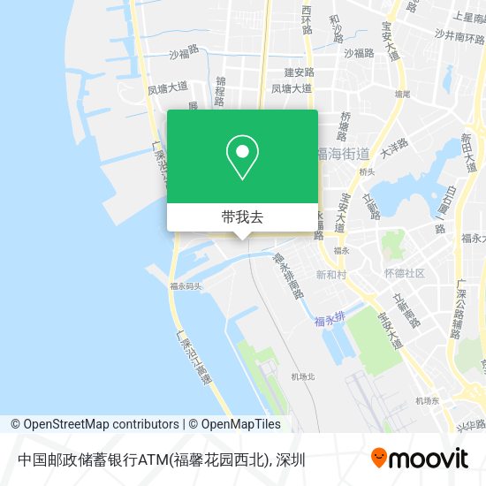 中国邮政储蓄银行ATM(福馨花园西北)地图