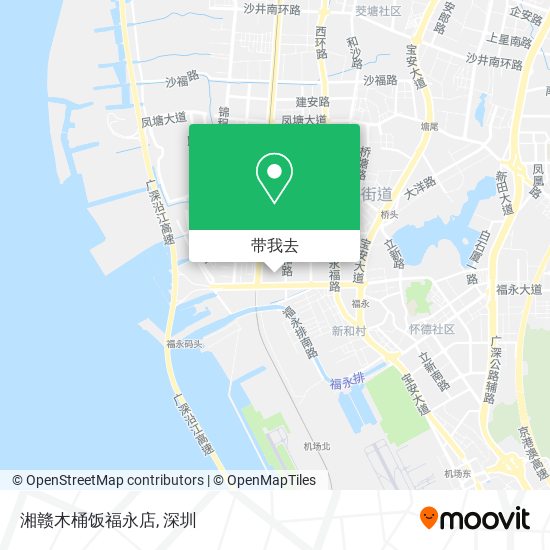 湘赣木桶饭福永店地图