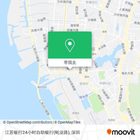 江苏银行24小时自助银行(蚝业路)地图