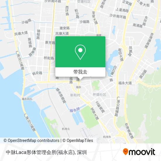 中脉Laca形体管理会所(福永店)地图