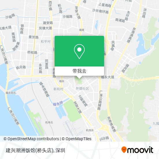 建兴潮洲饭馆(桥头店)地图