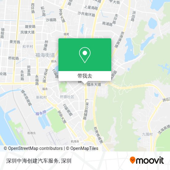 深圳中海创建汽车服务地图