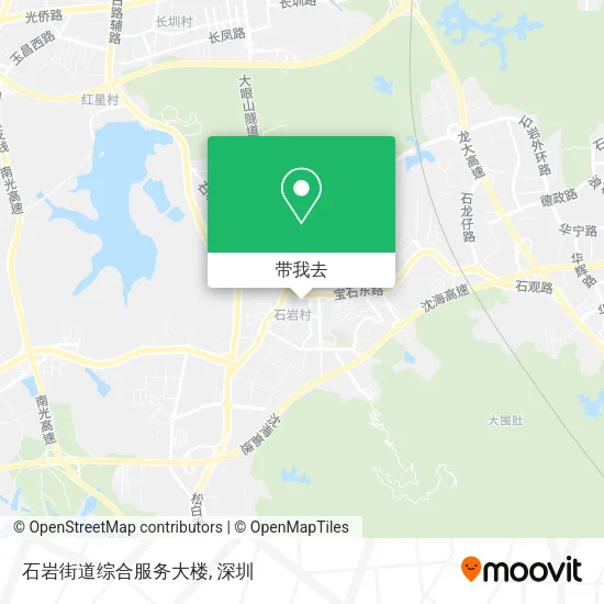 石岩街道综合服务大楼地图