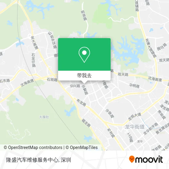 隆盛汽车维修服务中心地图