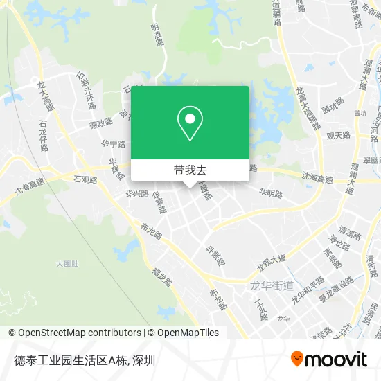 德泰工业园生活区A栋地图