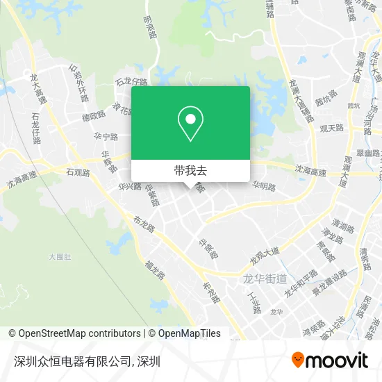 深圳众恒电器有限公司地图