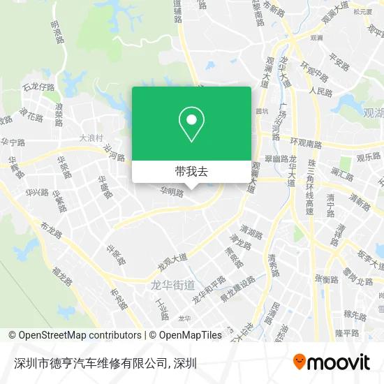 深圳市德亨汽车维修有限公司地图