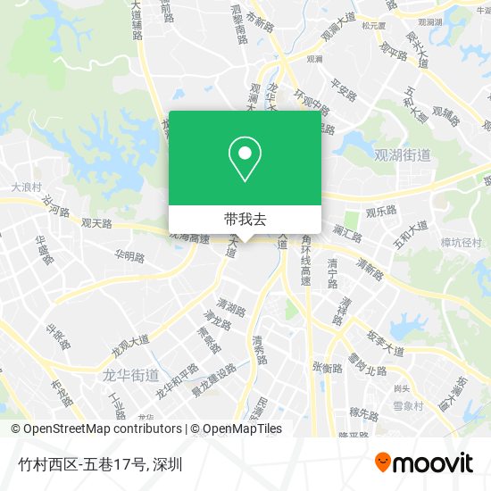 竹村西区-五巷17号地图