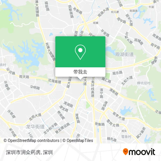 深圳市润众药房地图
