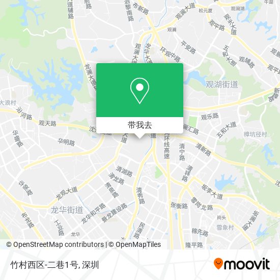 竹村西区-二巷1号地图