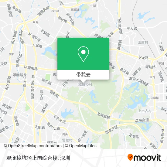 观澜樟坑径上围综合楼地图