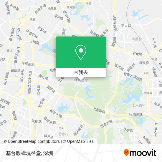 基督教樟坑径堂地图