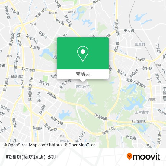 味湘厨(樟坑径店)地图
