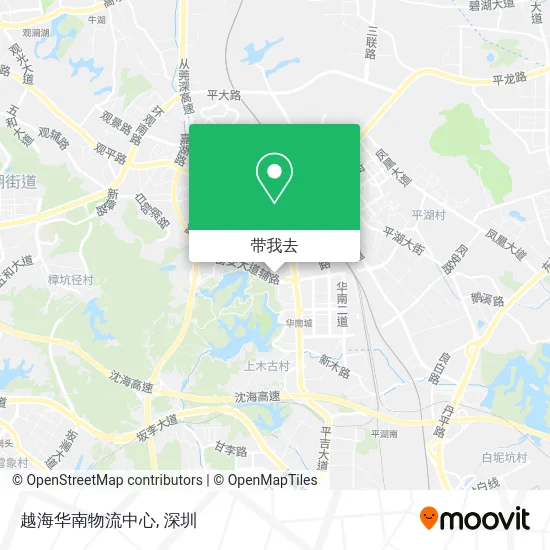 越海华南物流中心地图