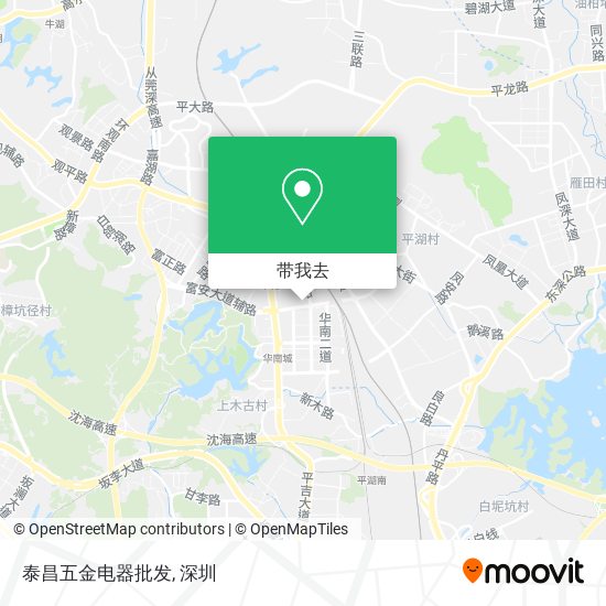 泰昌五金电器批发地图