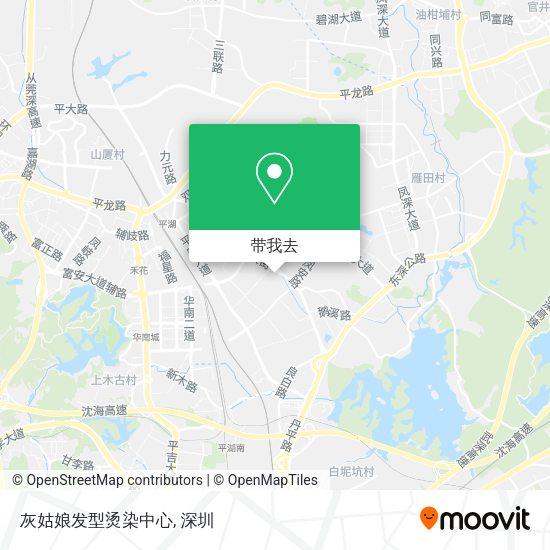 灰姑娘发型烫染中心地图