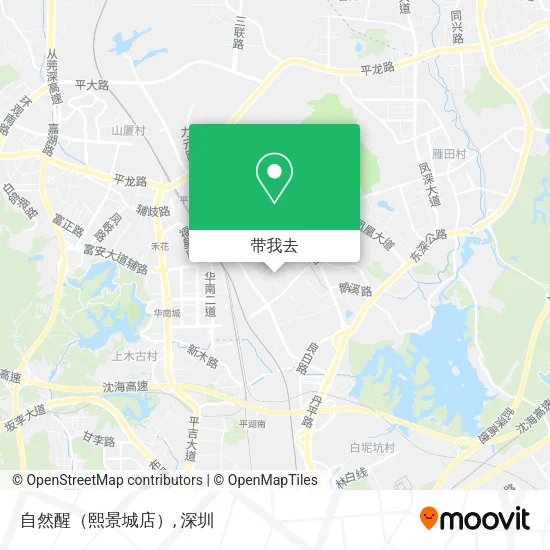 自然醒（熙景城店）地图