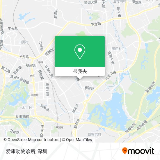 爱康动物诊所地图