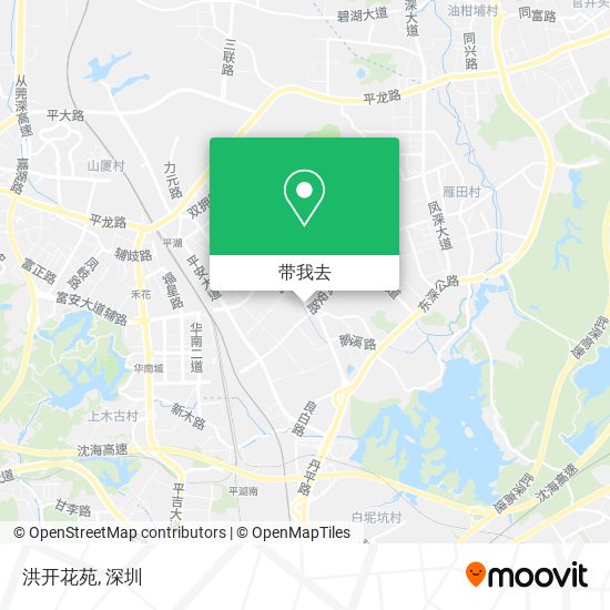 洪开花苑地图