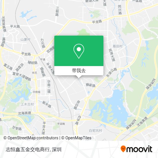 志恒鑫五金交电商行地图