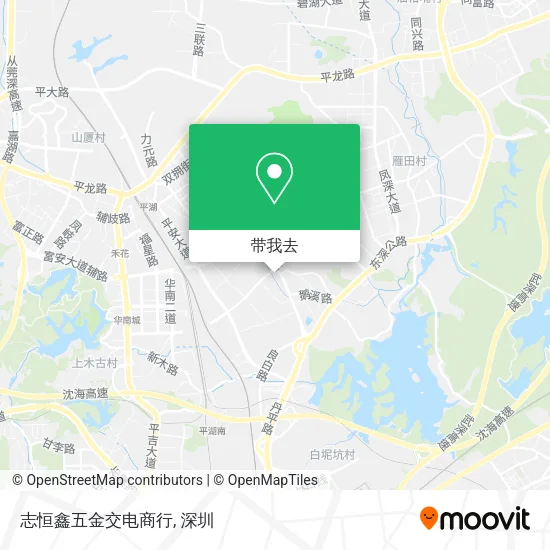 志恒鑫五金交电商行地图