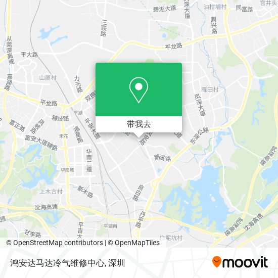 鸿安达马达冷气维修中心地图