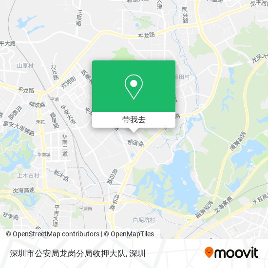 深圳市公安局龙岗分局收押大队地图