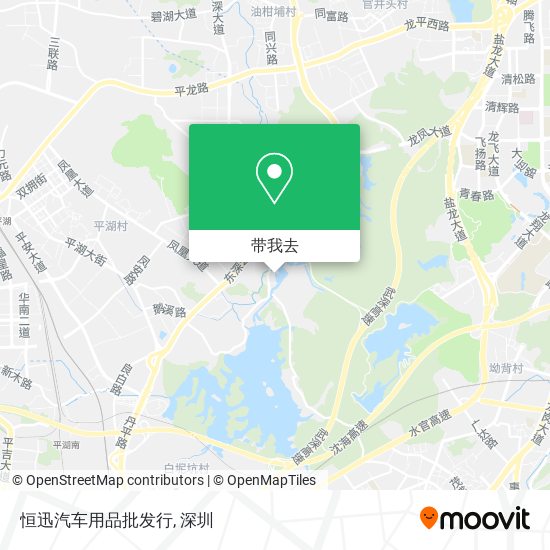 恒迅汽车用品批发行地图