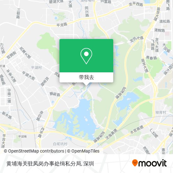 黄埔海关驻凤岗办事处缉私分局地图
