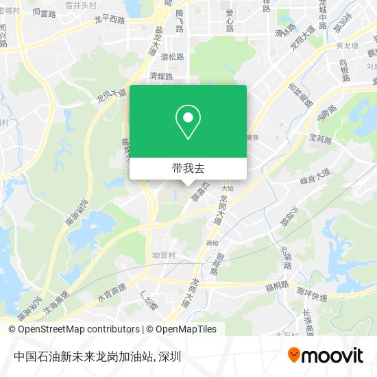 中国石油新未来龙岗加油站地图