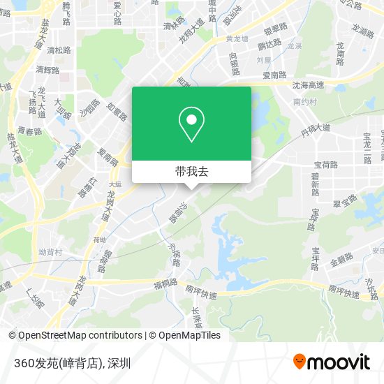 360发苑(嶂背店)地图