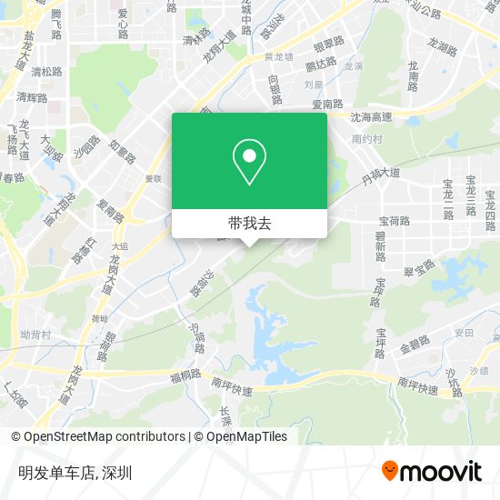 明发单车店地图