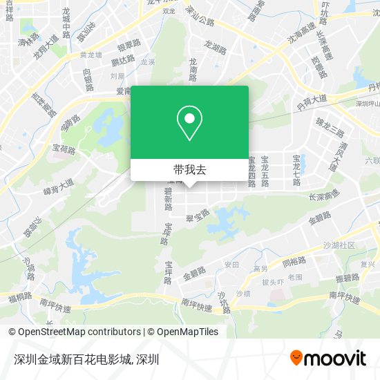深圳金域新百花电影城地图