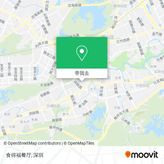 食得福餐厅地图