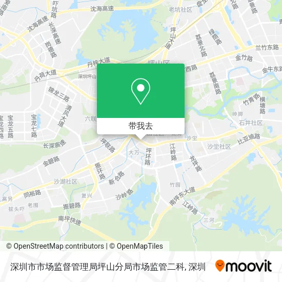 深圳市市场监督管理局坪山分局市场监管二科地图